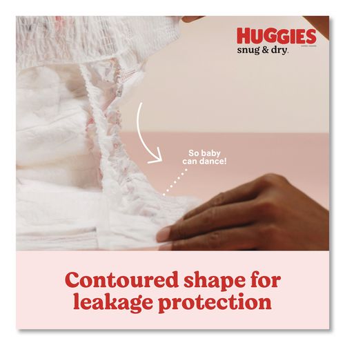 Image of Huggies® 56457 Snug and Dry Diapers, Size 4, 22 lbs to 37 lbs, 150/Carton