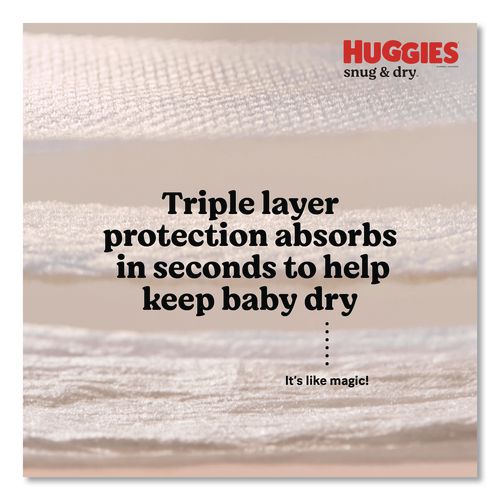 Image of Huggies® 56457 Snug and Dry Diapers, Size 4, 22 lbs to 37 lbs, 150/Carton