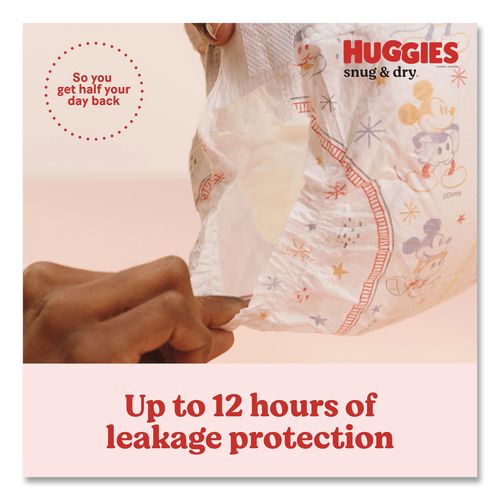 Image of Huggies® 56457 Snug and Dry Diapers, Size 4, 22 lbs to 37 lbs, 150/Carton