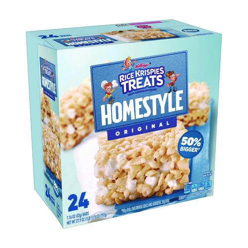 Image of Kellogg's® KEE27140 Rice Krispies Treats Homestyle Original Cereal Bar, 1.16 Bar, 24/Box