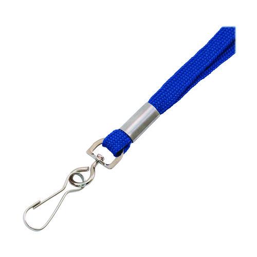 Image of Advantus 97129 Deluxe Lanyard with J-Hook, Blue, 36" Long, 100/Pack