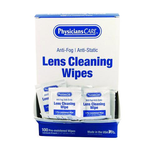 Image of PhysiciansCare® 91295 Lens Cleaning Wipe, 5 x 7, 100/Box
