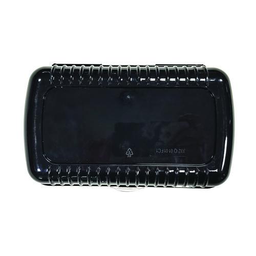 Image of Pep Rally 61746 Pencil Case, 2 Compartments, 9.13" x 5.7" x 2.5", Black