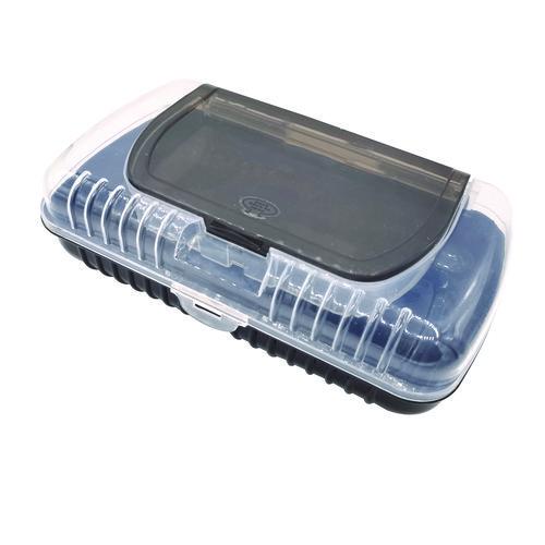 Image of Pep Rally 61746 Pencil Case, 2 Compartments, 9.13" x 5.7" x 2.5", Black