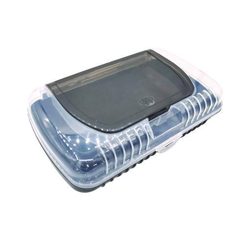 Image of Pep Rally 61746 Pencil Case, 2 Compartments, 9.13" x 5.7" x 2.5", Black