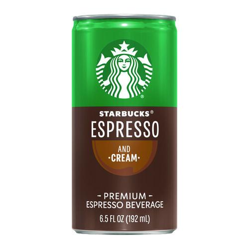 Image of Starbucks® PEP10451 Cold Brew Coffee, Doubleshot Espresso and Cream, 6.5 oz Can, 24/Carton