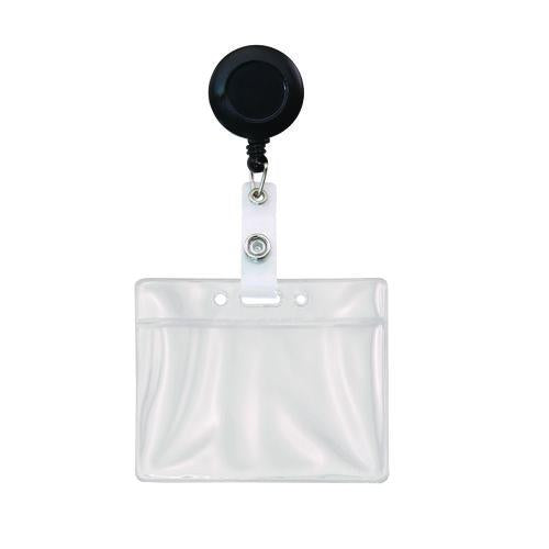 Image of Advantus 75683 ID Badge Holder, Clear, 2.25 x 3.5 Insert, 50/Pack