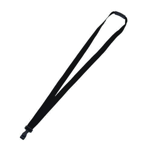Image of Advantus 97131 Breakaway Lanyard with Plastic Hook, 36" Long, Black, 12/Pack