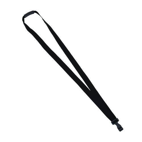 Image of Advantus 97131 Breakaway Lanyard with Plastic Hook, 36" Long, Black, 12/Pack