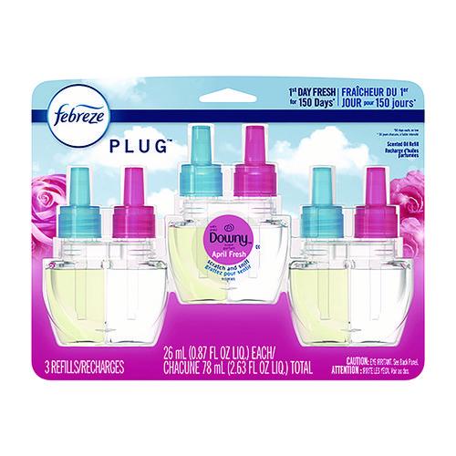 Image of FebrezeÂ® PLUG Air Freshener Refills, Downy April Fresh, 0.87 oz