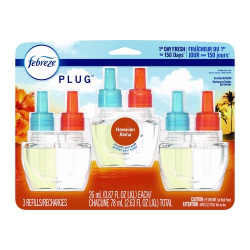 Image of FebrezeÂ® PLUG Air Freshener Refills, Hawaiian Aloha, 0.87 oz, 3/Pack