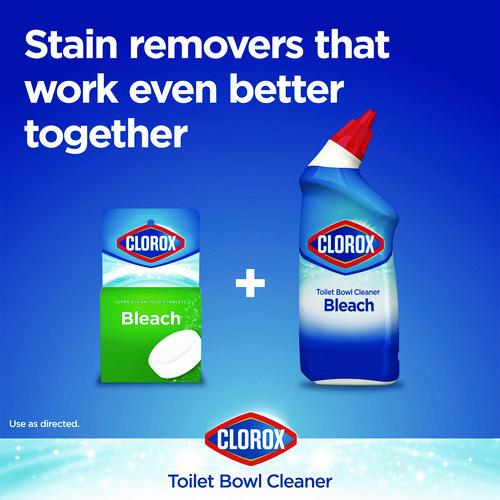 Image of Clorox® 30924 Disinfecting Toilet Bowl Cleaner with Bleach, Rain Clean Scent, 24 oz Bottle, 2/Pack