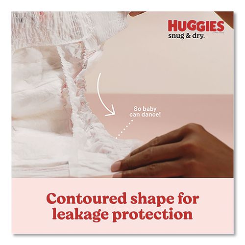 Image of Huggies® 56458 Snug and Dry Diapers, Size 5, 27 plus lbs, 136/Carton