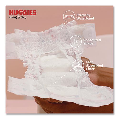 Image of Huggies® 56456 Snug and Dry Diapers, Size 3, 16 lbs to 28 lbs, 168/Carton