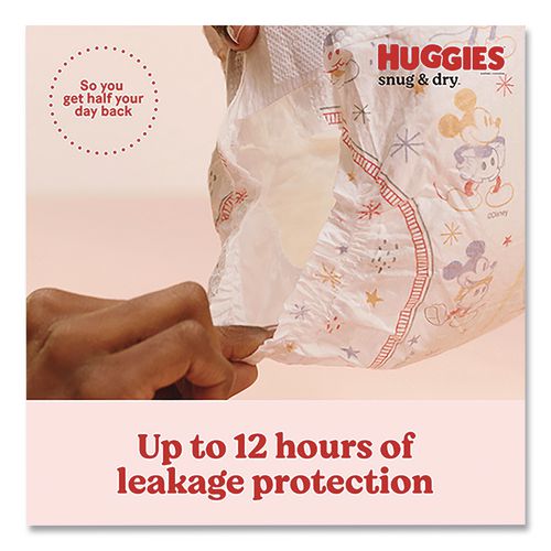 Image of Huggies® 56456 Snug and Dry Diapers, Size 3, 16 lbs to 28 lbs, 168/Carton