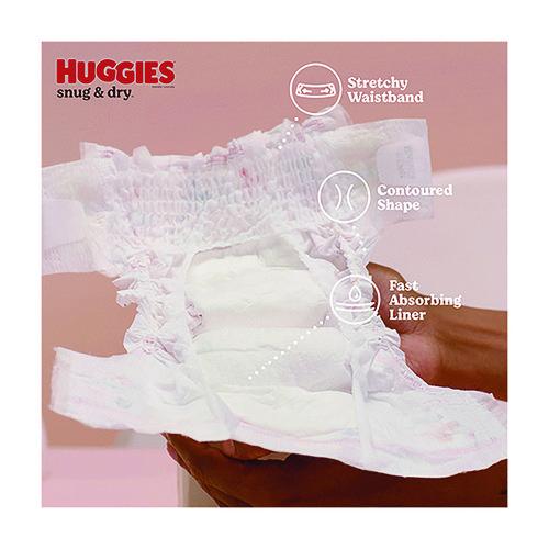 Image of HuggiesÂ® Snug and Dry Diapers, Size 2, 12 lbs to 18 lbs, 100/Carton
