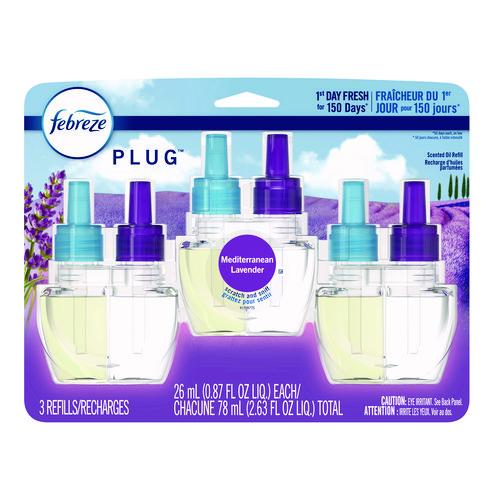 Image of FebrezeÂ® PLUG Air Freshener Refills, Mediterranean Lavender, 0.87 oz, 3/Pack