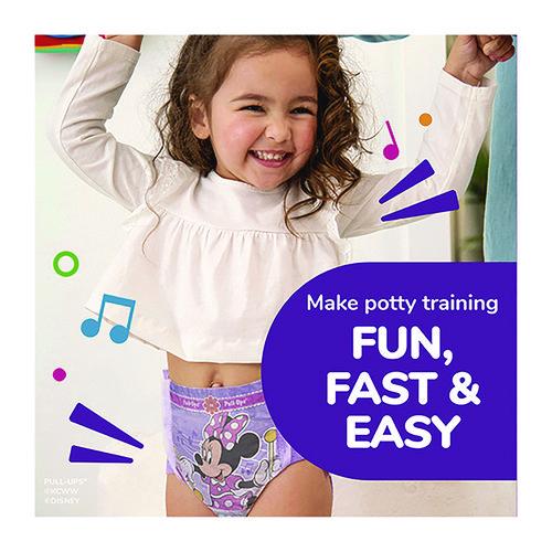 Image of Huggies® 45269/55835 Learning Designs Potty Training Pants for Girls, Size 5, 3T-4T, 32 lbs to 40 lbs, 84/Carton