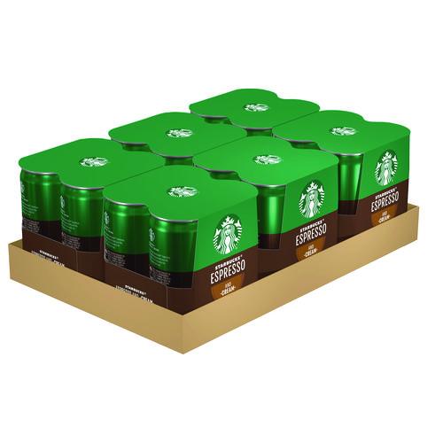 Image of Starbucks® PEP10451 Cold Brew Coffee, Doubleshot Espresso and Cream, 6.5 oz Can, 24/Carton