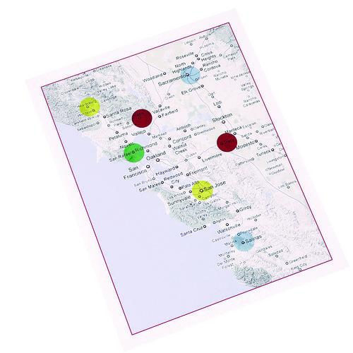 Image of Avery® 05473 Handwrite-Only Self-Adhesive "See Through" Removable Round Color Dots, 0.75" dia, Assorted, 35/Sheet, 29 Sheets/Pack, (5473)