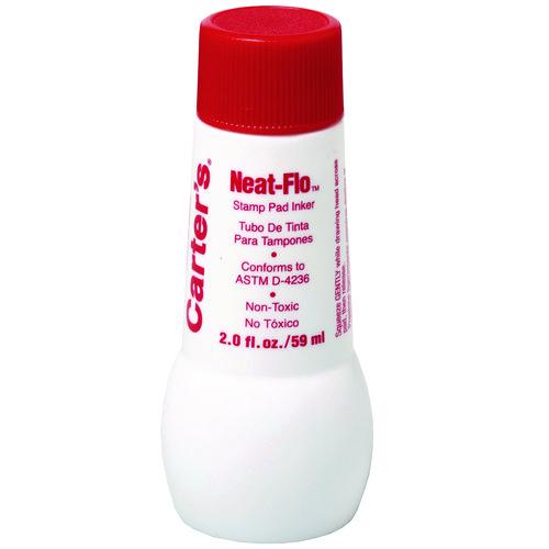 Image of Carter's® 21447 Neat-Flo Stamp Pad Inker, 2 oz Bottle, Red