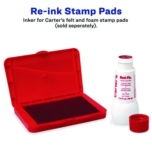 Image of Carter's® 21447 Neat-Flo Stamp Pad Inker, 2 oz Bottle, Red