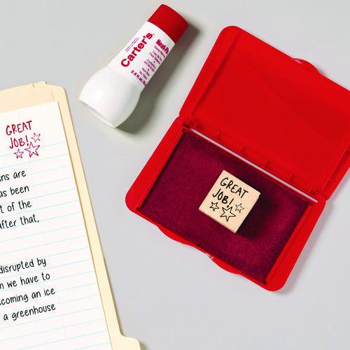 Image of Carter's® 21447 Neat-Flo Stamp Pad Inker, 2 oz Bottle, Red