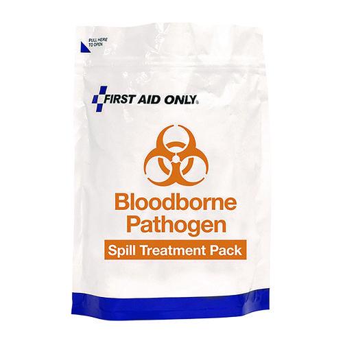 Image of First Aid Only 15-Piece Blood-Borne Pathogen Treatment Pack, 15 Pieces, Resealable Plastic Bag