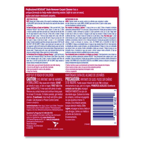 Image of Professional RESOLVE® 36241-97402 Carpet Cleaner, 32 Oz Spray Bottle, 12/carton