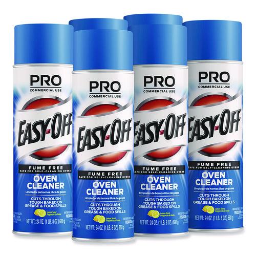 Image of Professional EASY-OFF® 62338-85260 Fume Free Max Oven Cleaner, Foam, Lemon, 24 Oz Aerosol Spray, 6/carton