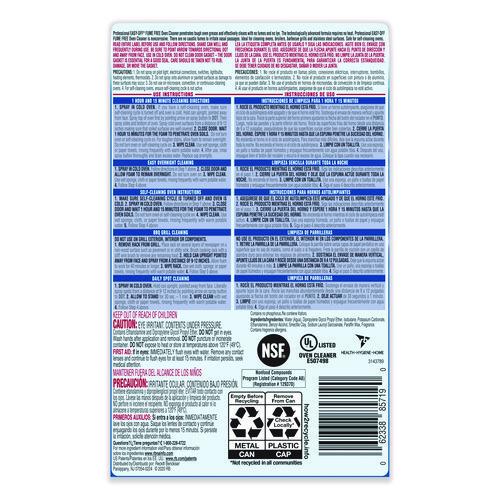 Image of Professional EASY-OFF® 62338-85260 Fume Free Max Oven Cleaner, Foam, Lemon, 24 Oz Aerosol Spray, 6/carton