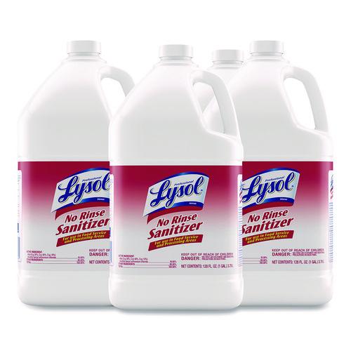 Image of Professional LYSOL® Brand 36241-74389 No Rinse Sanitizer Concentrate, 1 Gal Bottle, 4/carton