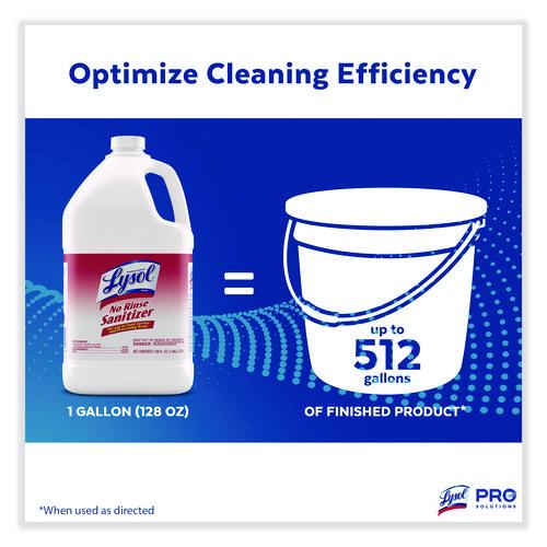 Image of Professional LYSOL® Brand 36241-74389 No Rinse Sanitizer Concentrate, 1 Gal Bottle, 4/carton