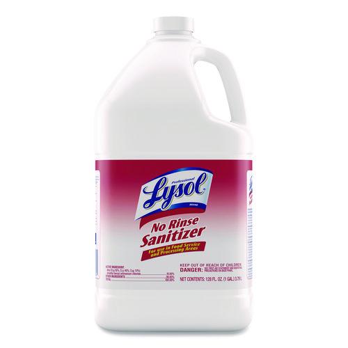 Image of Professional LYSOL® Brand 36241-74389 No Rinse Sanitizer Concentrate, 1 Gal Bottle, 4/carton