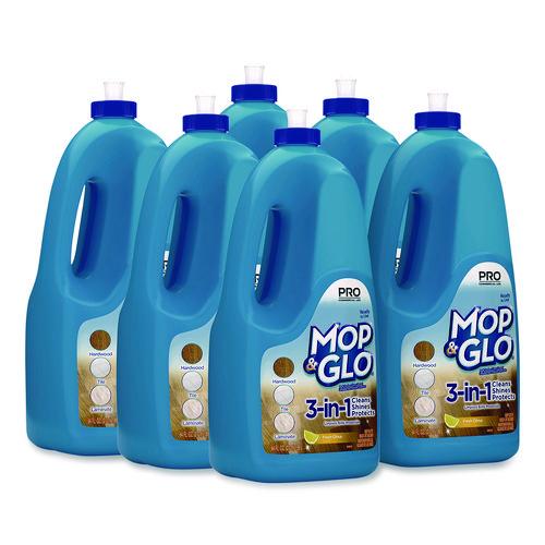 Image of Professional MOP & GLO® 36241-74297 Ready to Use Multi-Surface Floor Cleaner, Fresh Citrus Scent, 64 oz Bottle, 6/Carton