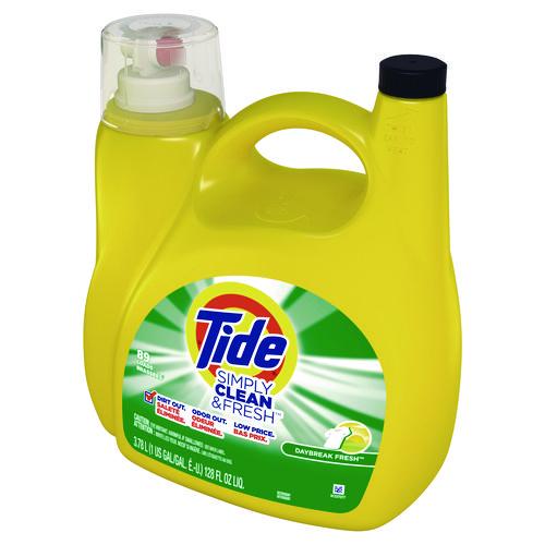 Image of Tide® 20795 Simply Clean and Fresh Laundry Detergent, Daybreak Fresh, 128 oz Bottle