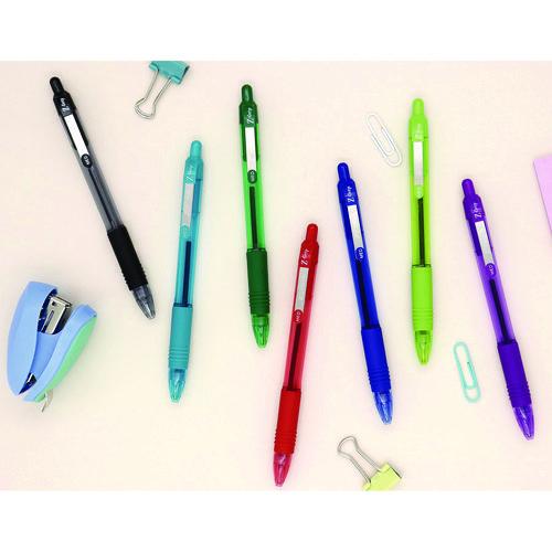 Image of Zebra® 12271 Z-Grip Ballpoint Pen, Retractable, Medium 1 mm, Assorted Artistic Ink and Barrel Colors, 24/Pack
