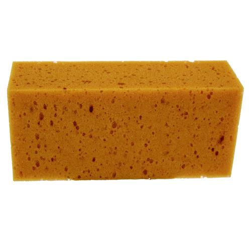 Image of Unger® UNGSP010 Fixi-Clamp Sponge, 3.75 x 8.5, 2.75" Thick, Yellow