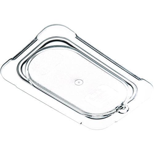Image of Carlisle 10336U07 StorPlus Polycarbonate Flat Universal Lid, 4.31 x 6.88 x 0.44, Clear, Plastic