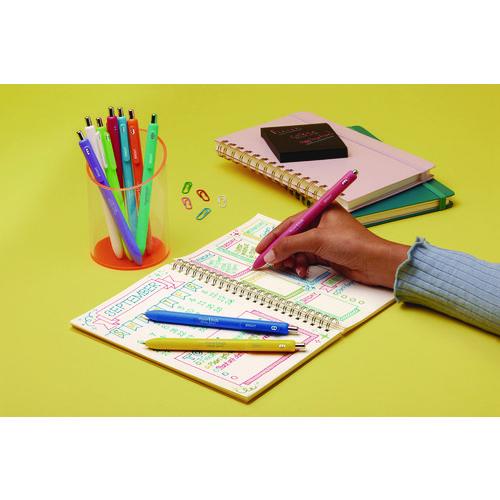 Image of Paper Mate® 2173765 InkJoy Gel Bright Gel Pen, Retractable, Medium 0.7 mm, Assorted Ink and Barrel Colors, 6/Pack