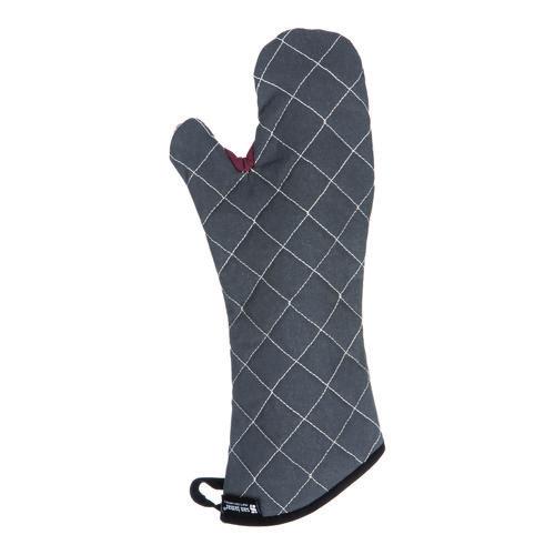 Image of San Jamar® 800FG17-BK Bestguard Oven Mitt, 17", WebGuard Plus Fabric, Black, Pair