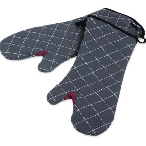 Image of San Jamar® 800FG17-BK Bestguard Oven Mitt, 17", WebGuard Plus Fabric, Black, Pair