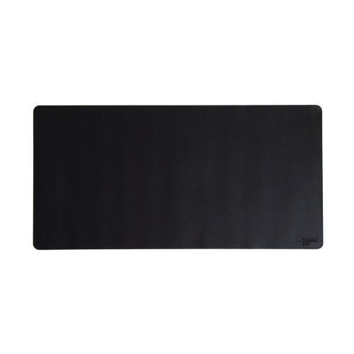 Image of Smead Vegan Leather Desk Pads, 31.5 x 15.7, Charcoal