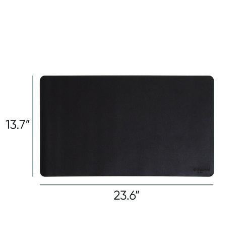 Image of Smead Vegan Leather Desk Pads, 23.6 x 13.7, Charcoal