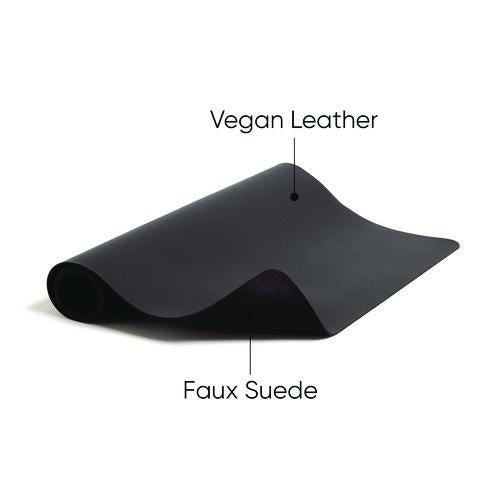 Image of Smead Vegan Leather Desk Pads, 23.6 x 13.7, Charcoal
