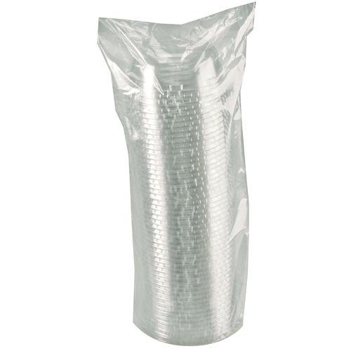 Image of Fabri-Kal® 000000000009508066 Kal-Clear/Nexclear Drink Cup Lids, Squat Dome Lid with 1.75" Hole, Fits 32 oz Cold Cups, Plastic, Clear, 500/Carton