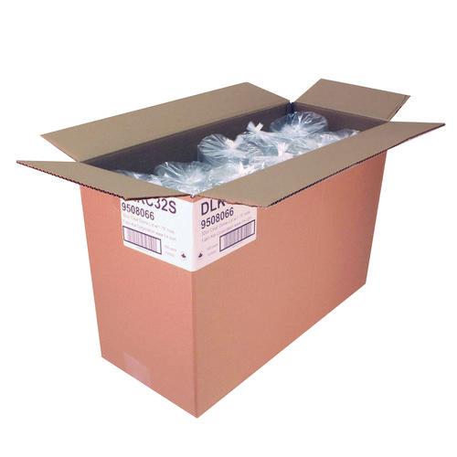 Image of Fabri-Kal® 000000000009508066 Kal-Clear/Nexclear Drink Cup Lids, Squat Dome Lid with 1.75" Hole, Fits 32 oz Cold Cups, Plastic, Clear, 500/Carton