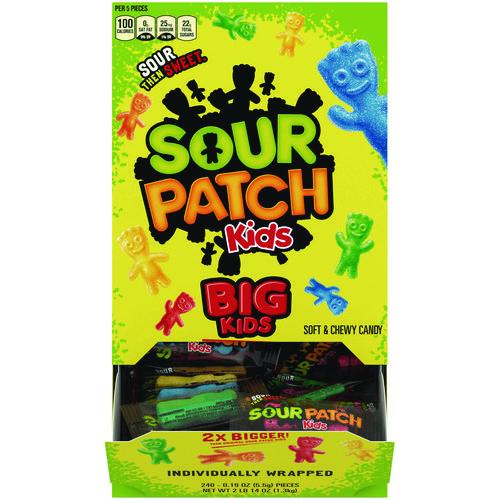 Image of Sour Patch Kids® 00 70462 43147 00 Fruit Flavored Candy, Grab-and-Go, 240 Pieces/Box