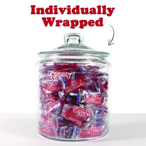 Image of Swedish Fish® 00 70462 43146 00 Grab-and-Go Candy Snacks In Reception Box, 240 Pieces/Box