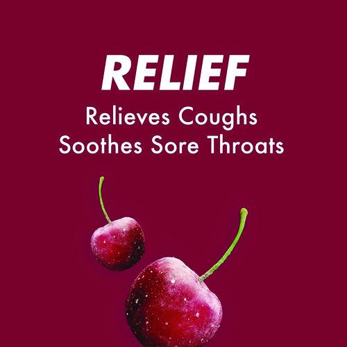 Image of HALLS 03 12546 62182 00 Triple Action Cough Drops, Cherry, 30/Bag, 12 Bags/Box